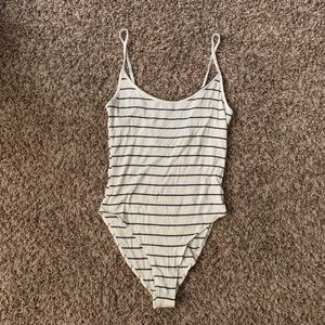 Striped bodysuit